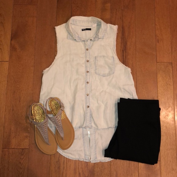 BDG Tops - Bdg denim cutoff small tank